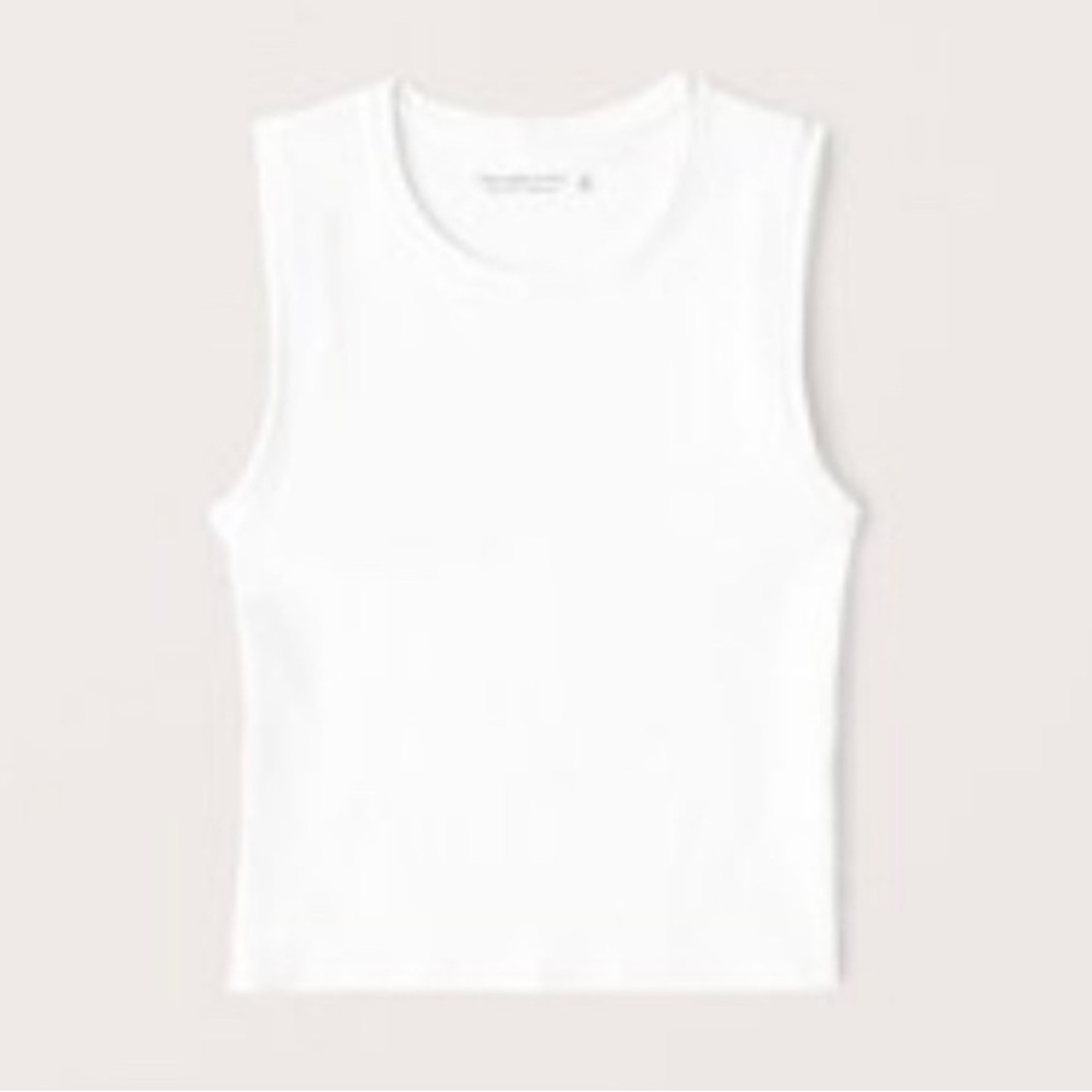 Abercrombie & Fitch Cropped Crew Essential Tank